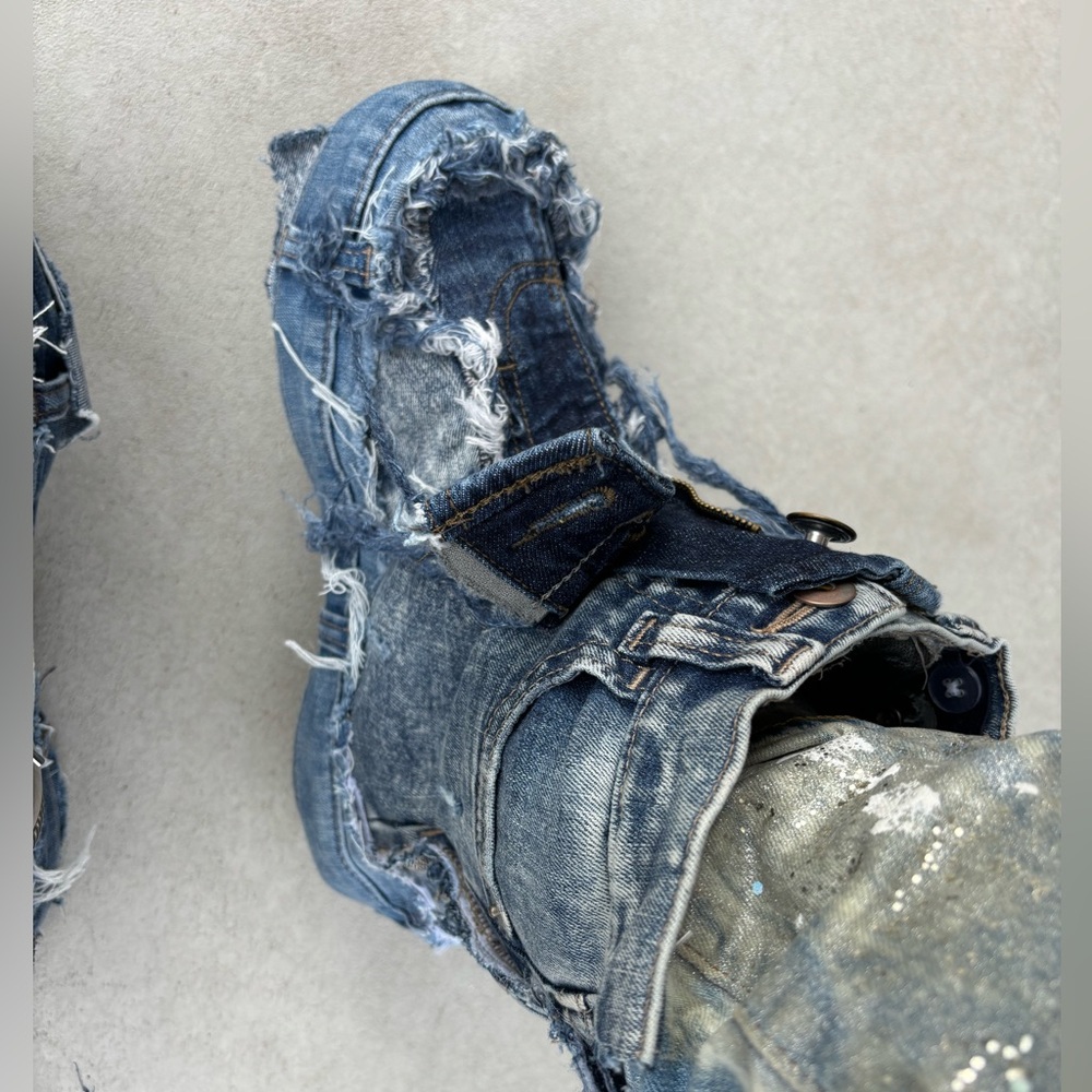 Denim Unisex Boots - Picture 7 of 7